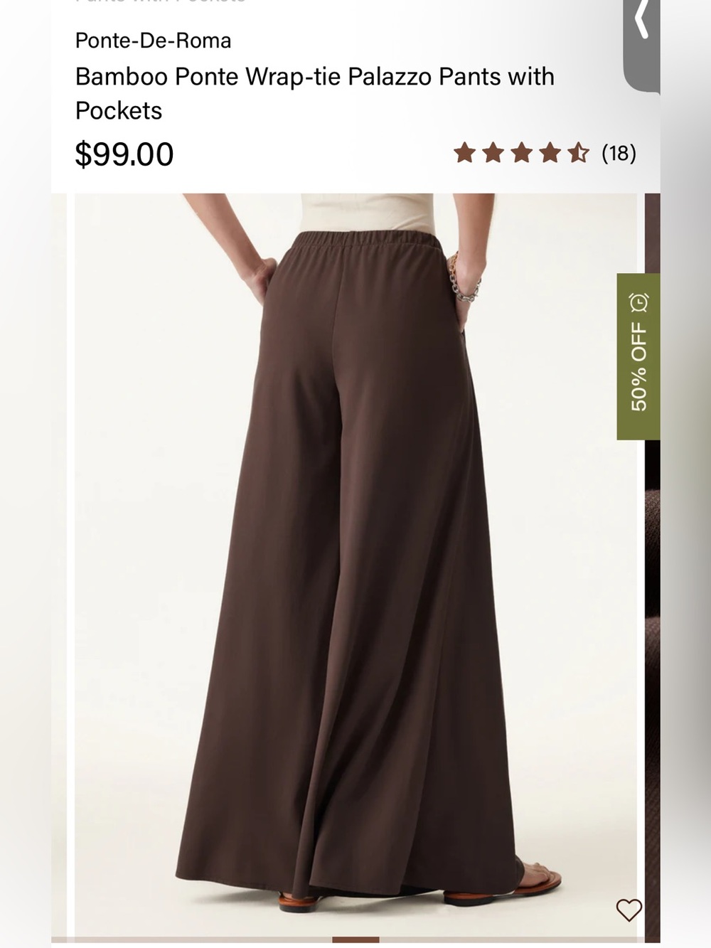 OGL Wide-Leg Palazzo Pants in Black - Picture 3 of 7
